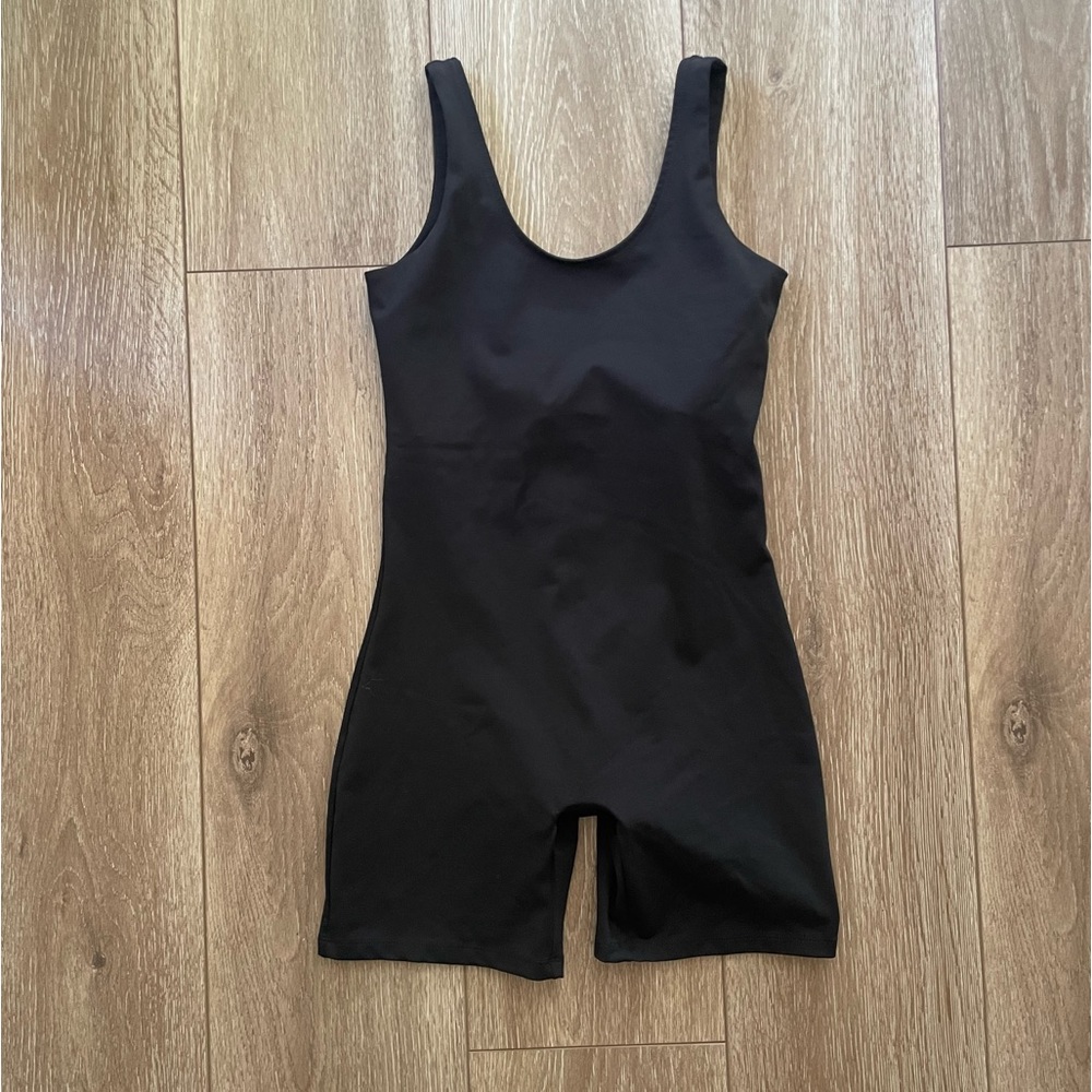 Girlfriend Collective biker onesie
